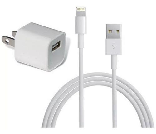 Cargador De Pared iPhone + Cable De Datos Carga Rapida