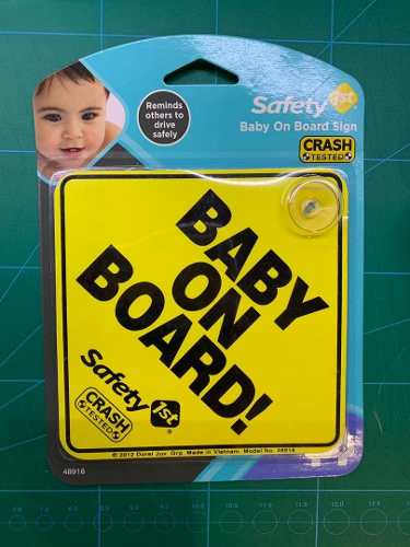 Cartel Baby On Board - Bebé A Bordo