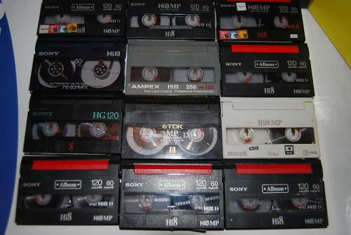 Cassette Hi8 Mm Mp 60m Usados Varios Video 8 2$