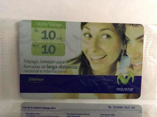 Colección Tarjeta Telefónica Movistar 10bs Difícil Nueva