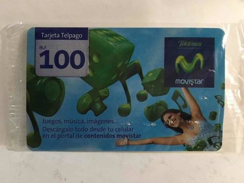 Colección Tarjeta Telefonica Movistar 100bs Difícil Nueva