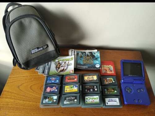 Game Boy Avance Sp Con Juegos Originales