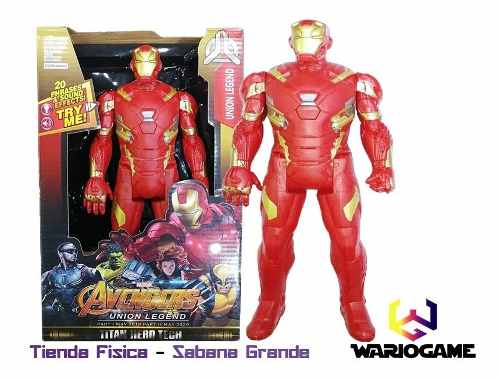 Muñeco Iron Man Avengers Luz Y Sonido Sabana Grande