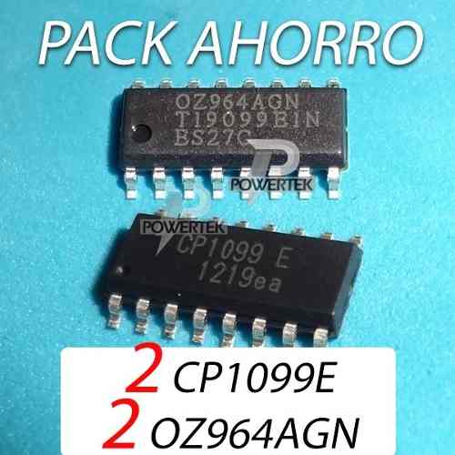 Pack 2 Integrados Tv Oz964agn Y 2 Cp Originales O2micro