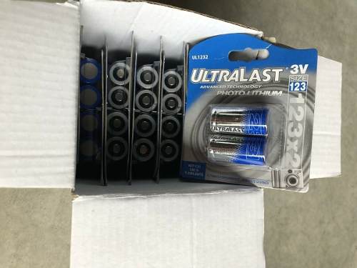 Pilas/bateria De Litio Ultralast 123 Lithium 3v