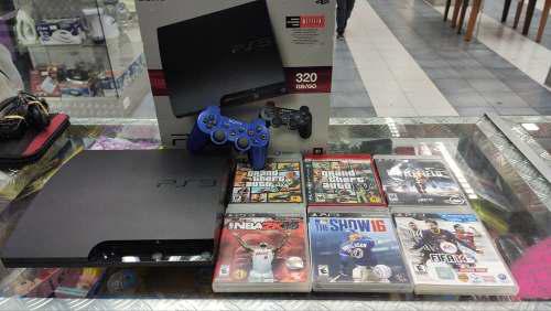 Playstation 3 Slim Con 6 Juegos Originales.