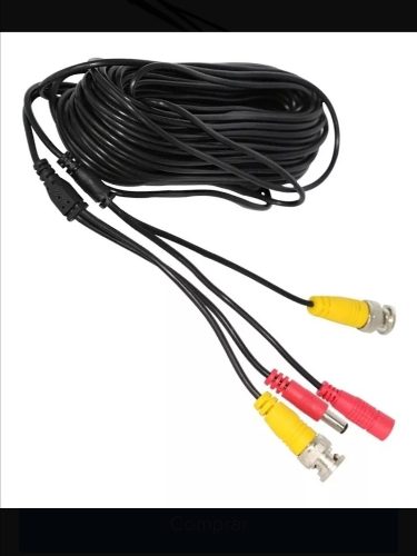 Precio Abajo Cable Camara Video Y Corriente 18 Mts Bnc