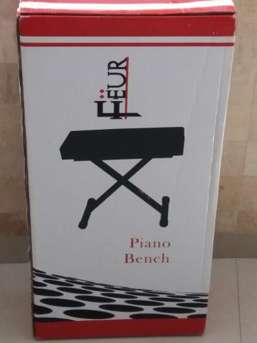 Silla Banqueta Para Piano Feur 100% Original Nueva