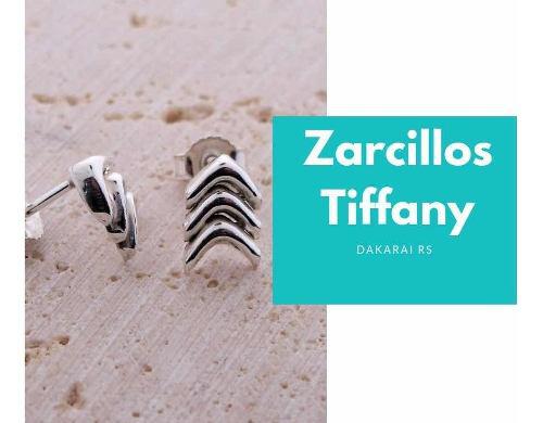 Zarcillos Tiffany Plata Ley 925