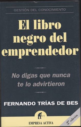 Afiche El Libro Negro Del Emprendedor Fernando Trias