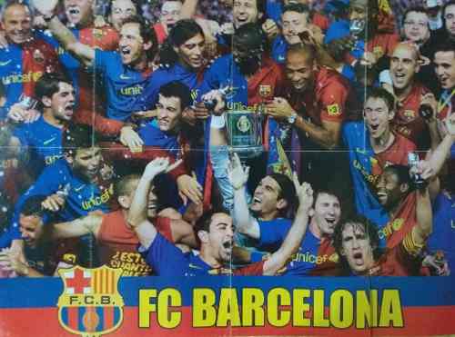Afiche Equipo Futbol Barcelona Barsa
