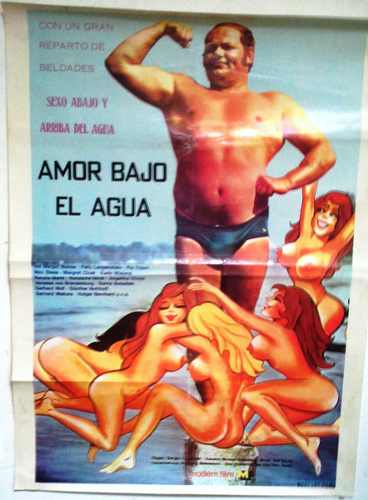 Coleccionable Afiche Película Años 70 Amor Bajo El Agua