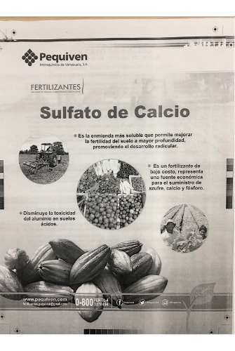 Fertilizante Sulfato De Calcio