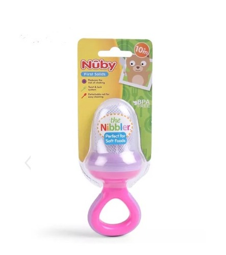 Nuby Nibbler Con Tapa Para Bebes Primeras Frutas