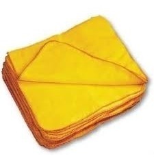 Paño De Lanilla Amarilla Dimension Aproximada 30cm X 30cm
