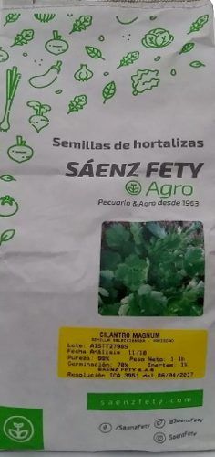 Semilla De Cilantro Margnum 500 Gr Saenz Fety