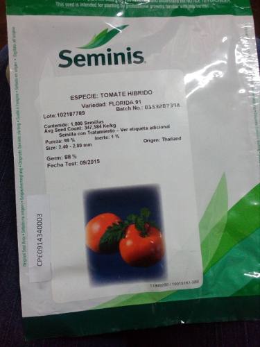 Semilla Tomate Florida 91 Hibrido Original Sobr Mil Drd