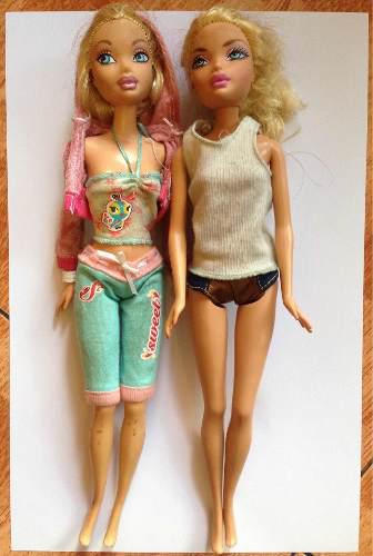 2 Muñecas Barbie Bratz Originales Mattel Juguete