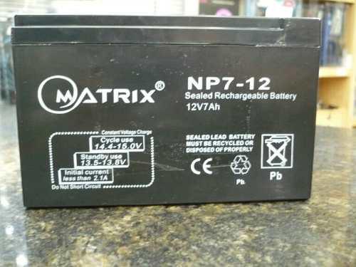 Batería Pilas Matrix Np 7 Amp 12 Voltios