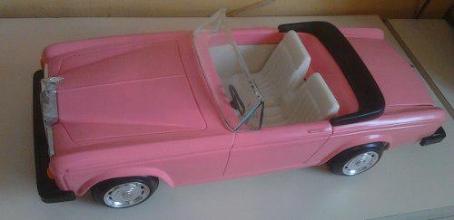 Carro De Muñecas Auto Clasico Convertible De Barbie Rosado