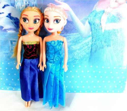 Combo Muñeca Frozen Elsa Y Ana Juguetes Niña Barbie Oferta