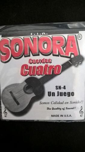 Cuerdas Para Cuatro Sonora Made In U.s.a