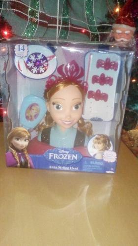 Frozen Anna Styling Head Con Accesorios Original