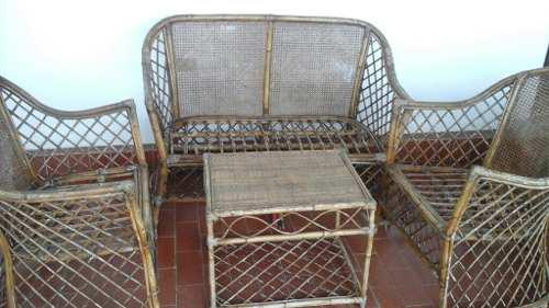 Juego De Muebles Usados De Mimbre O Rattan