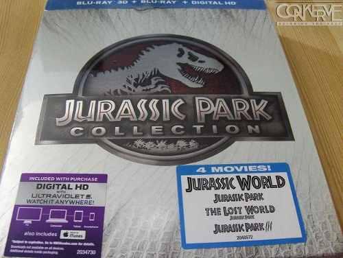 Jurassic Park Collection 3d Bluray + Bluray + Dh Box Set New