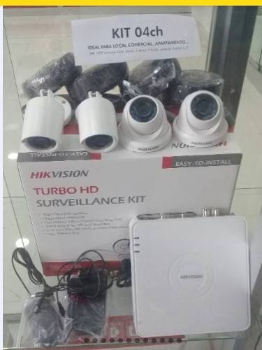 Kit Dvr Cámaras De Seguridad Hikvision Domo Bala Instalamos