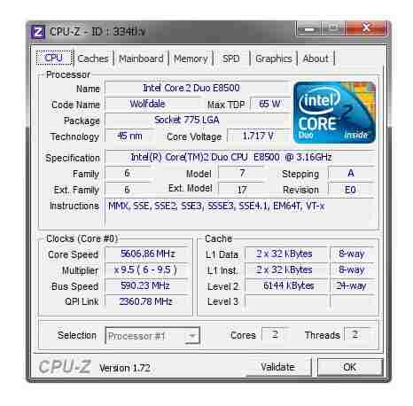 Procesador Core 2 Duo E Ghz 6 Mb Socket usd