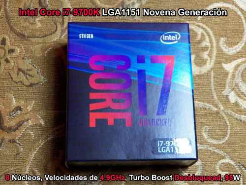 Procesador Intel Core Ik 4.9ghz 12mb Cache Lga 