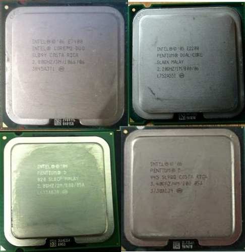 Procesadores 775 Core 2 Duo, Pentium Dual Core, Pentium D