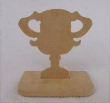 Seis (06) Trofeos Premio Reconocimiento Copa En Mdf Crudo