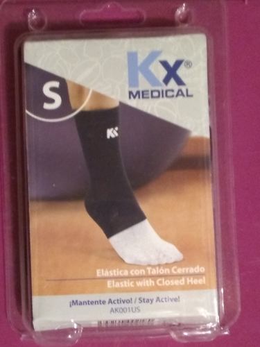 Tobillera Kx Medical Elastica Con Talon Cerrado