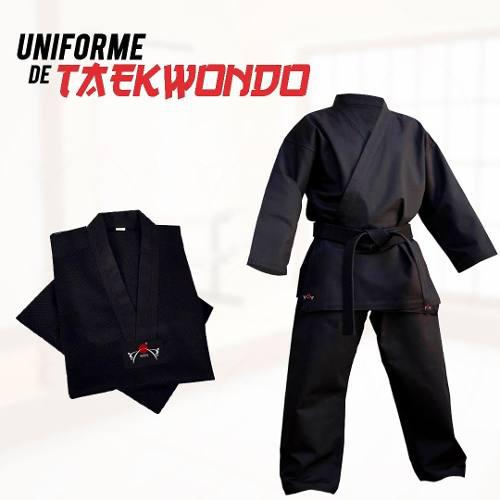 Uniforme De Taekwondo Negro Talla 000