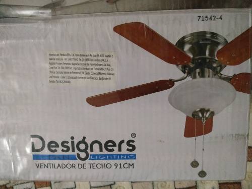 Ventilador De Techo Designers Nuevo