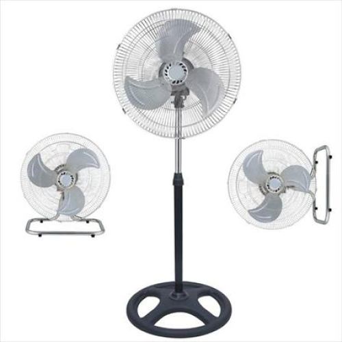 Ventilador Huracan 18 Pedestal 3 En 1 Doble Rolinera