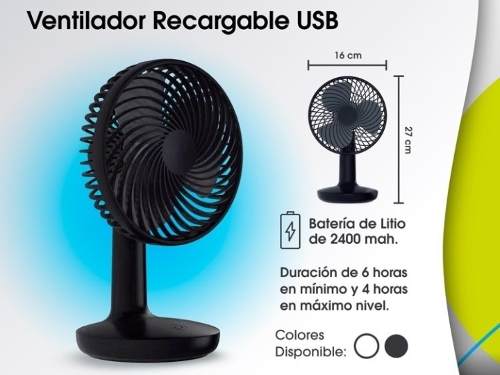 Ventilador Recargable