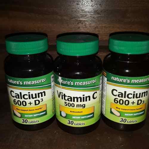 Vitamin E- Vitamin C- Vitamin B12- Calcium