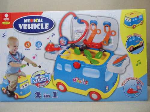 Carrito Montable 2 En 1 Juego Medico Doctor Niños 20 Verdes