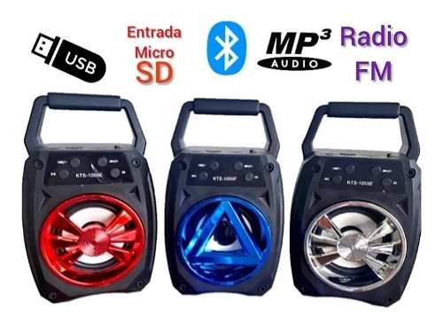 Corneta Inalámbrica Portátil, Con Bluetooth, Usb Y Radio