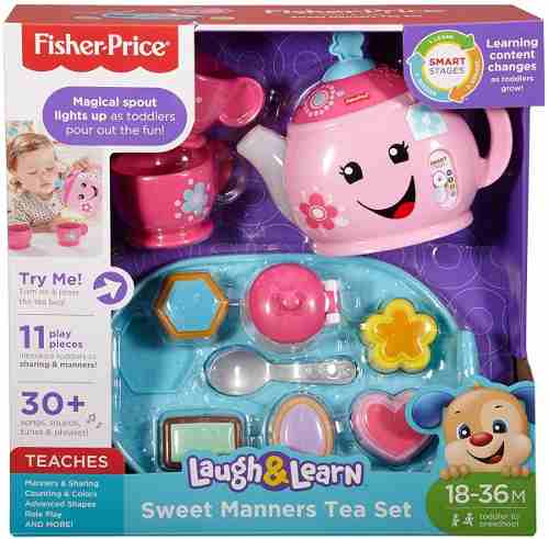 Juego De Té Fisher-price Ríe Y Aprende Modales Dulces