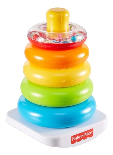 Juego Fisher Price Aros Apilables Rock-a-stack (10v)