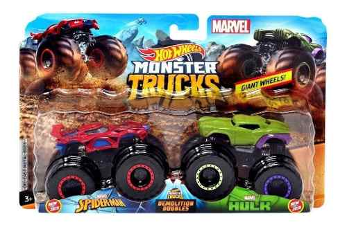 Monster Trucks Hot Wheels Demolition Spider Vs Hulk Oferta