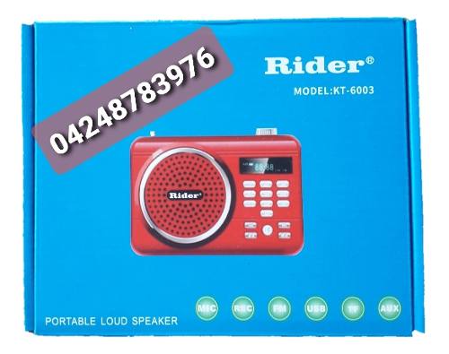 Radio Recargable Portátil Mp3 Fm Pendrive Memoria Micro Sd