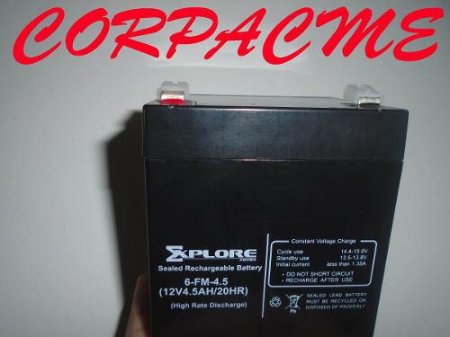 Bateria Explore 12v4.5ah/20hr Para Ups Alarmas 6-fm-4.5 Acme