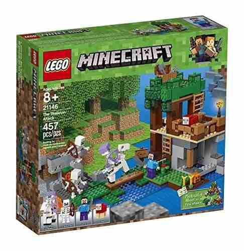 Lego 21146 Minecraft Ataque Esqueleto Kit Construccion