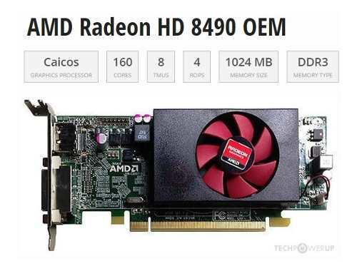 Tarjeta De Video Amd Hd 8490 1gb Oem Ddr3