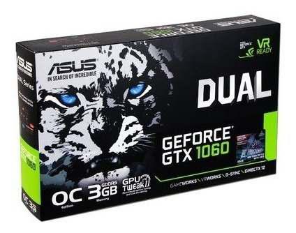 Tarjeta Video Gtx 1060 3gb Oc Asus Gddr5